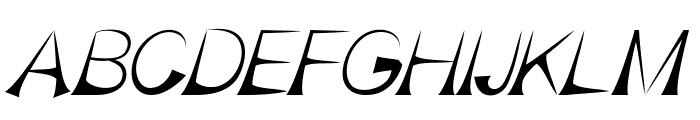 GuiganItalic Font UPPERCASE
