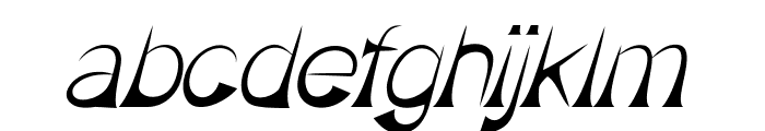 GuiganItalic Font LOWERCASE