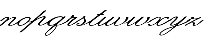 Guilden-ExtraexpandedItalic Font LOWERCASE