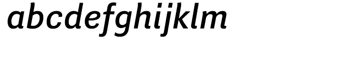 Guanabara Sans Medium Italic Font LOWERCASE