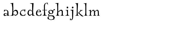 Guenter Regular Font LOWERCASE