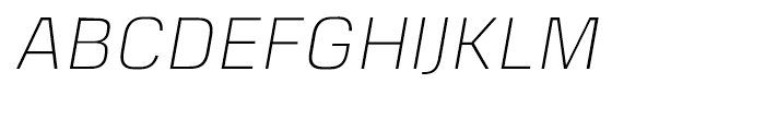 Gunar Light Italic Font UPPERCASE