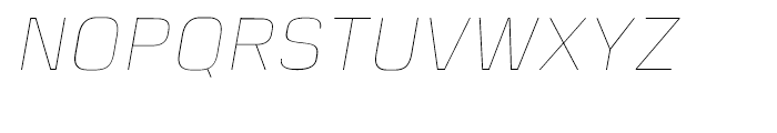 Gunar Thin Italic Font UPPERCASE