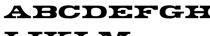 Gunsmoke Black Font UPPERCASE
