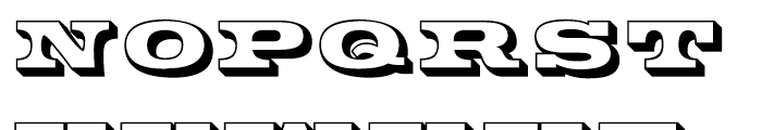 Gunsmoke Open R Font UPPERCASE