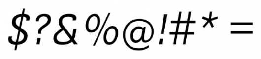 Guanabara Sans Light Italic Font OTHER CHARS