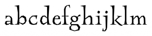 Guenter Regular Font LOWERCASE