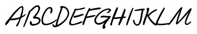 Guga Handwriting Regular Font UPPERCASE