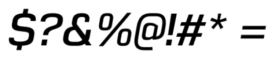 Gunar DemiBold Italic Font OTHER CHARS