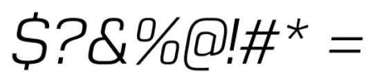 Gunar Italic Font OTHER CHARS