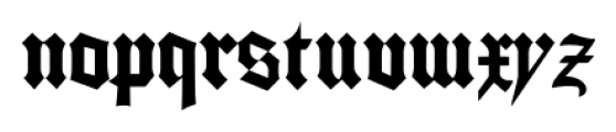 Gutenberg Textura Pro Regular Font LOWERCASE