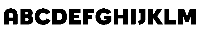 Guacamole Black Font UPPERCASE