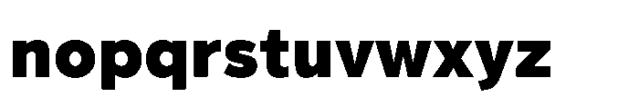 Guacamole Black Font LOWERCASE