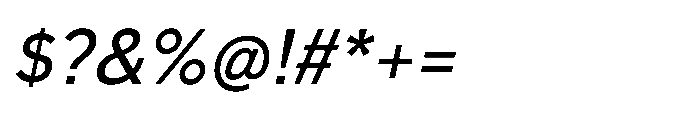 Guacamole Italic Font OTHER CHARS