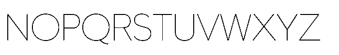 Guacamole Thin Font UPPERCASE