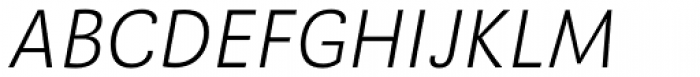 Guanabara Sans ExtraLight Italic Font UPPERCASE