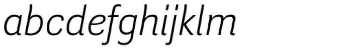 Guanabara Sans ExtraLight Italic Font LOWERCASE