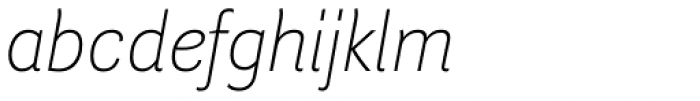 Guanabara Sans Thin Italic Font LOWERCASE
