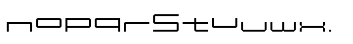Guanare Thin Semi Wide Font LOWERCASE