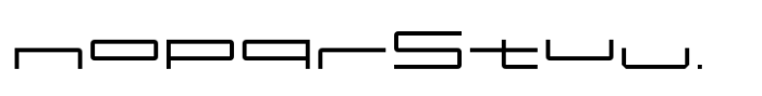 Guanare Thin Wide Font LOWERCASE