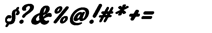 Guarantia Bold Italic Font OTHER CHARS