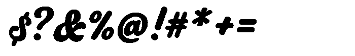 Guarantia Bold Font OTHER CHARS