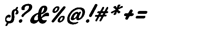 Guarantia Italic Font OTHER CHARS