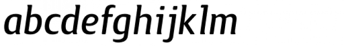 Guarda Sans Medium Italic Font LOWERCASE