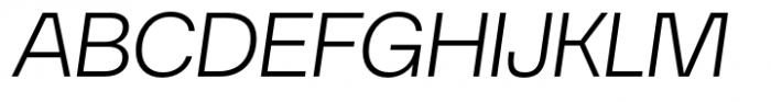 Guaruja Neue Light Italic Font UPPERCASE