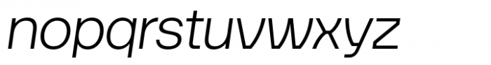 Guaruja Neue Light Italic Font LOWERCASE