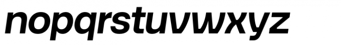 Guaruja Neue Semi Bold Italic Font LOWERCASE