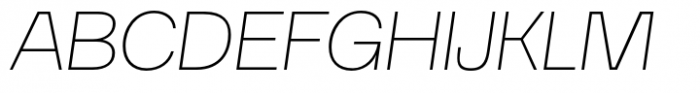 Guaruja Neue Thin Italic Font UPPERCASE