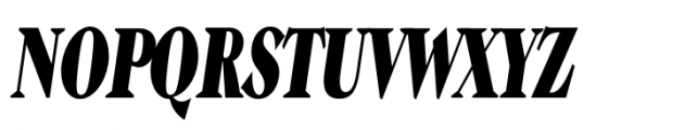 Guau Bold Condensed Italic Font UPPERCASE