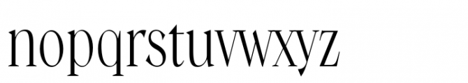Guau Light Condensed Font LOWERCASE