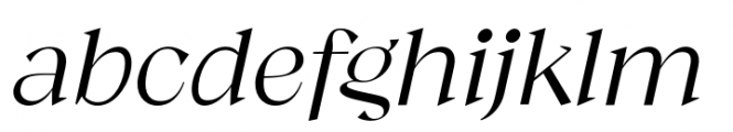 Guau Light Italic Font LOWERCASE