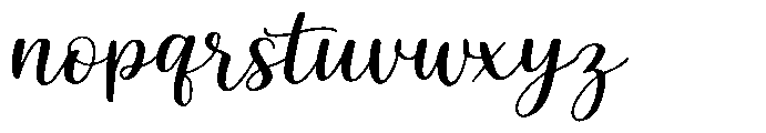 Guchie Font LOWERCASE
