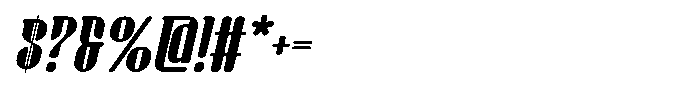 Gudril Slant Regular Font OTHER CHARS