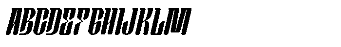 Gudril Slant Regular Font UPPERCASE