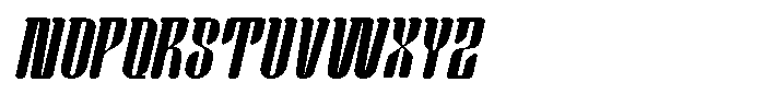 Gudril Slant Regular Font UPPERCASE