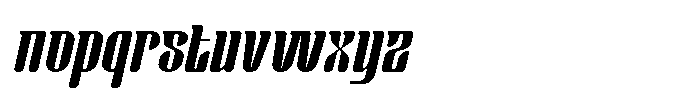 Gudril Slant Regular Font LOWERCASE