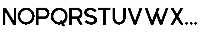 Gued Bold Font UPPERCASE