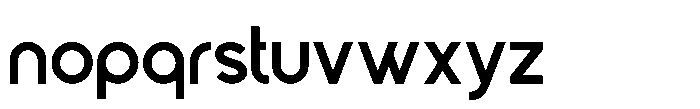 Gued Bold Font LOWERCASE