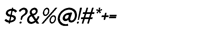 Gued Italic Font OTHER CHARS