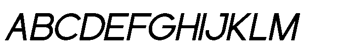 Gued Italic Font UPPERCASE