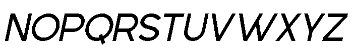 Gued Italic Font UPPERCASE