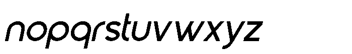 Gued Italic Font LOWERCASE