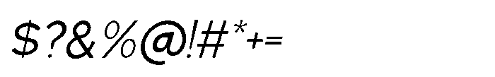 Gued - Light Italic Font OTHER CHARS
