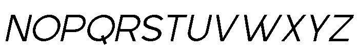 Gued - Light Italic Font UPPERCASE