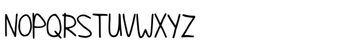 Guerilla Handwriting Font UPPERCASE