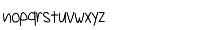 Guerilla Handwriting Font LOWERCASE